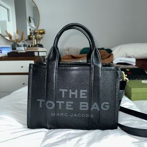 SOLD Authentic Marc Jacobs. The leather mini tote.  Grey interior.